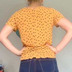 Mustard Yellow Cat Shirt